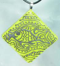 Funky Fish Doodles Pendant Funky Fish Doodles Pendant